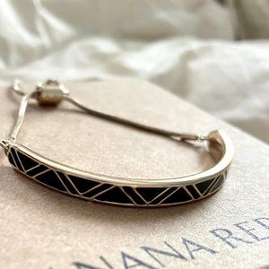 Banana Republic Gold and Black Adjustable Bracelet NWOT